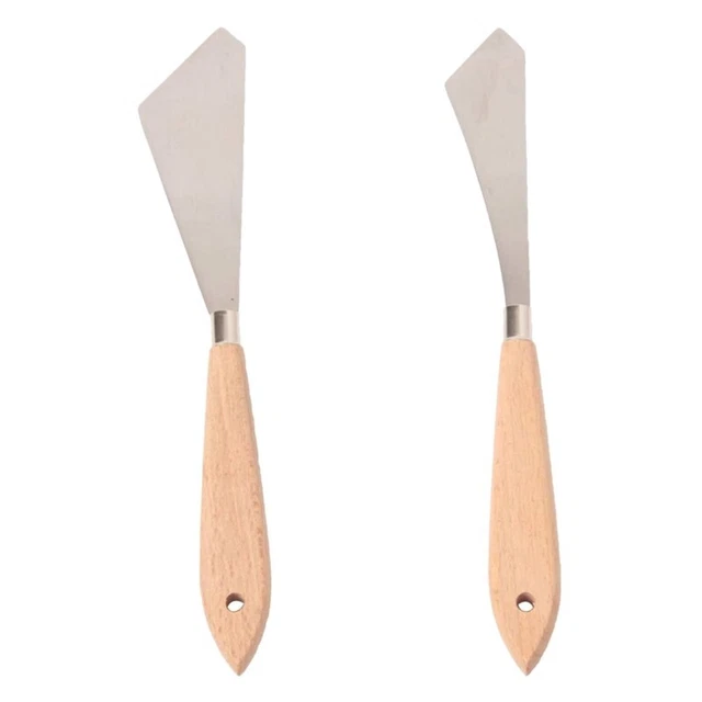 2 ud. Cuchillo Pintar Espátula Paletas Cuchillo y Hoja Metal Ma G9L9