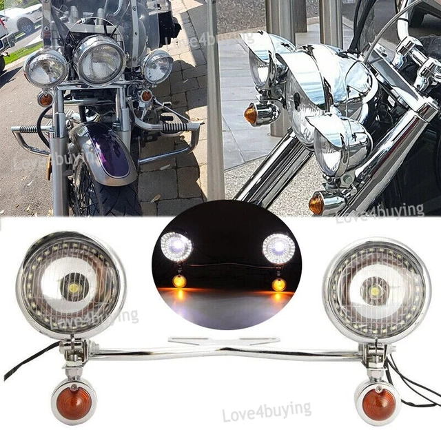 Passing Driving Spot Turn Signal Lights Bar For Honda Shadow VT 1100 500 700 750