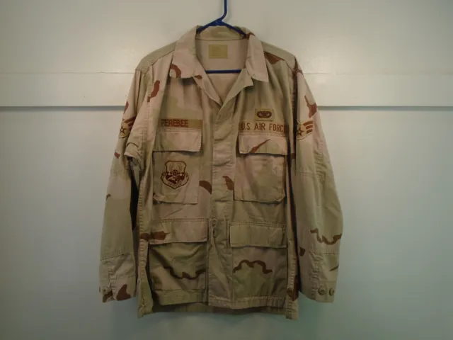 USGI US Military Air Force Desert Combat DCU Coat Shirt Medium Regular 100-M