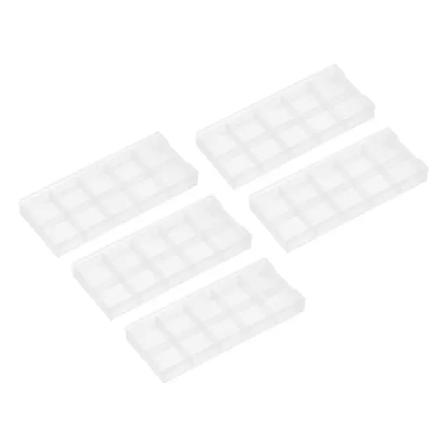 5Pcs 40x98mm Stockage Boîtes pour CNC Tournage Outil Carbure Insert, Transparent