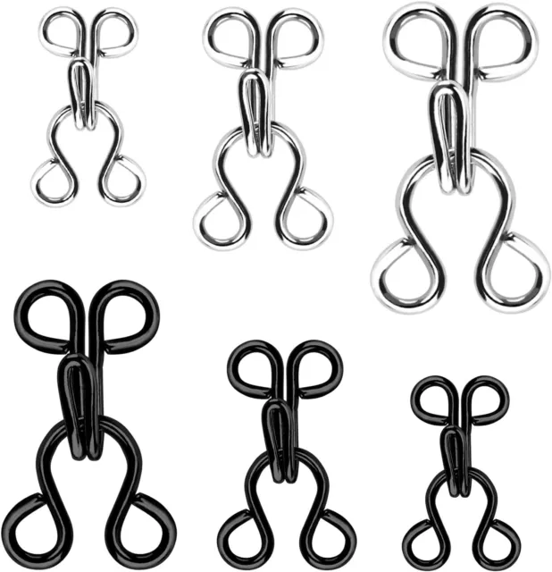KACOLA Hook and Eye for Sewing, Bra Hooks Replacement, Eyes Clasps