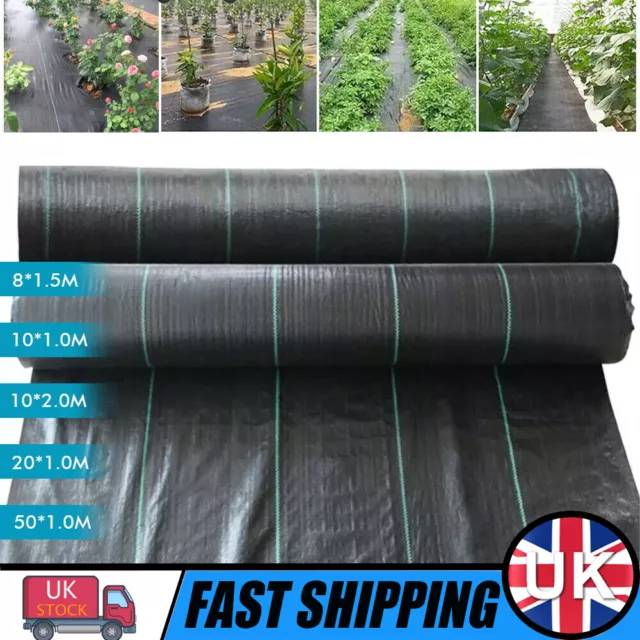 Heavy Duty Weed Control Fabric Membrane Garden Ground Cover Mat Landscape