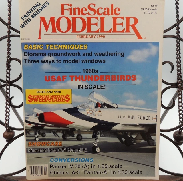 FINE SCALE MODELER Magazine February 1990 Diorama Weathering 1960s ...