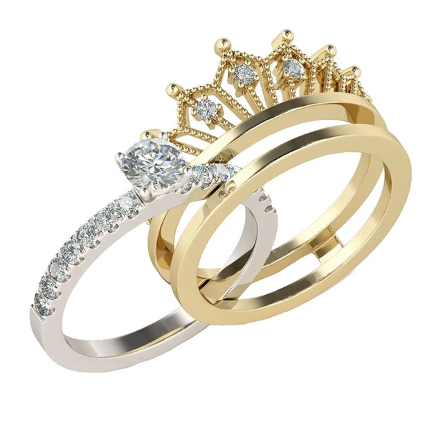 Bijoux De Mode Pour Femmes Bague Dames Anneau Amovible Couple