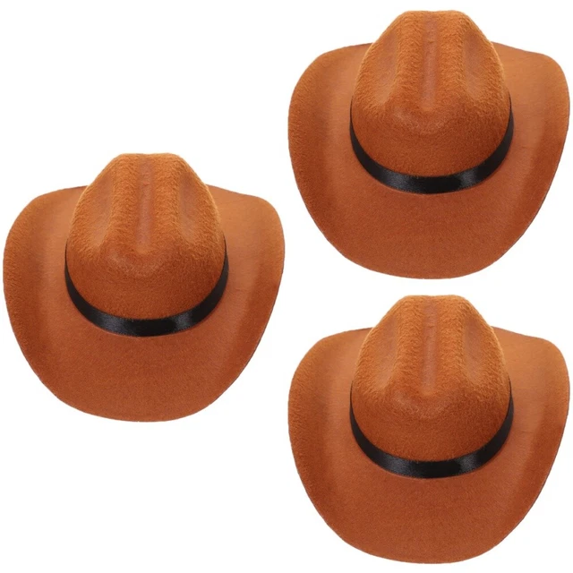3 pz cappello per cane non tessuto delicato cappello per animali domestici decorazione cuccioli decorativi cowboy