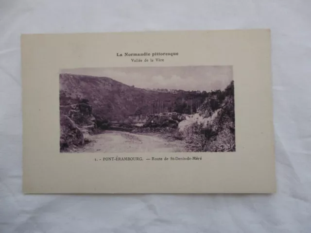 Cpa Orne 61 Pont Erambourg Route De St Denis De Mer