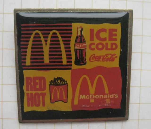 M / COCA-COLA ICE COLD / POMMES RED HOT .................McDONALD`s -Pin (128k)