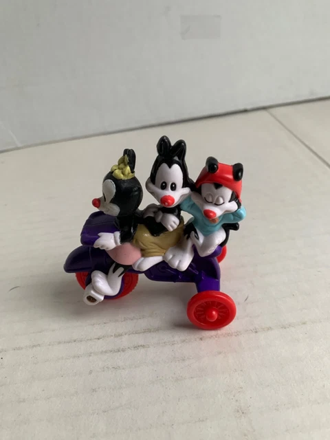 Vintage McDonald's Happy Meal Toys 1993 Animaniacs Characters On Purple Bike