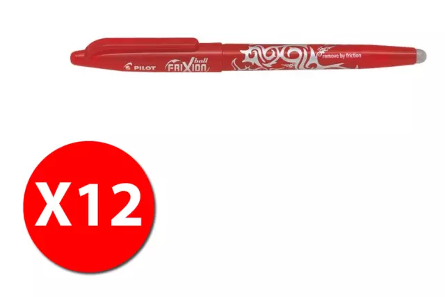 Pilot Frixion Ball 006662 - Roller Tinta Gel - Rojo - Punta Medios 0