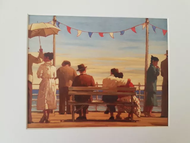 Jack Vettriano The PiER WHITE Mounted Art Print Special Offer