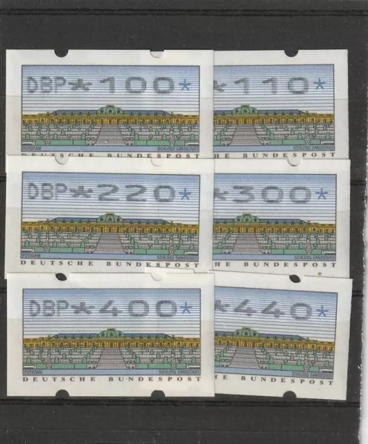 BRD ATM 2.2.1 - VS4 fetter Druck 1993 Werte 100/440 Pfennig postfrisch **   B144