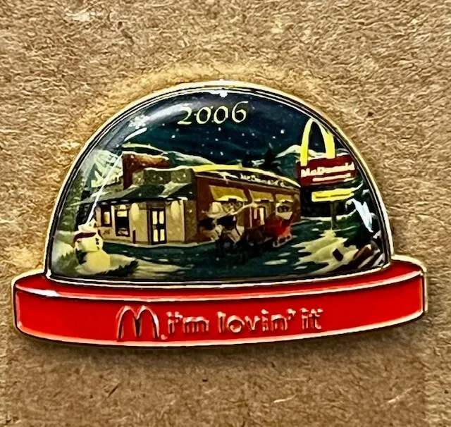 McDonald's Christmas 2006 Limited Edition RARE Collectible Lapel Hat Pin