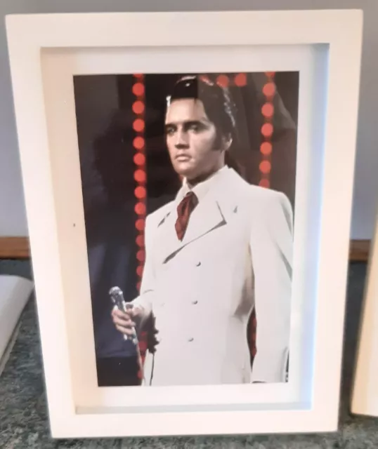 Elvis Presley Framed Free Standing Photo.