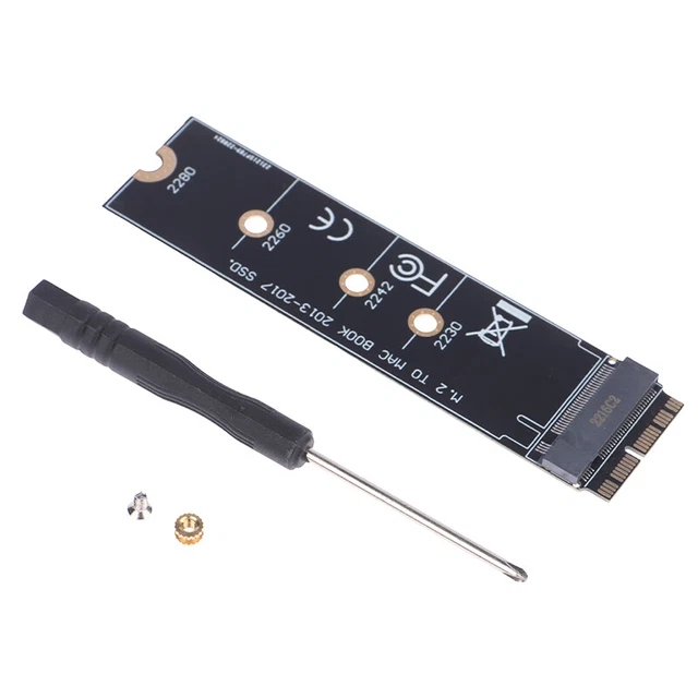 M2 SSD -ADAPTER M.2 PCIE NVME SSD -Konverterkarte für Apple MacBook Air ...