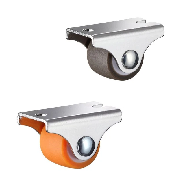 ORANGE STRAIGHT WHEEL Rubber Directional Casters Self Adhesive Caster