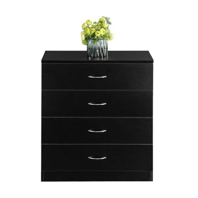 MDF Wood Dresser with 4 Drawer Organizer Storage Nightstand Home Furniture Table