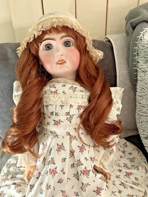 BELLE ROBE ANCIENNE de poupée Jumeau Bru Gautier taille 9/10 =58 a 62 Cm EUR 54,00 - FR
