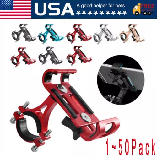 360° Aluminum Motorcycle Bike Bicycle GPS Cell Phone Holder Handlebar Lot Mount