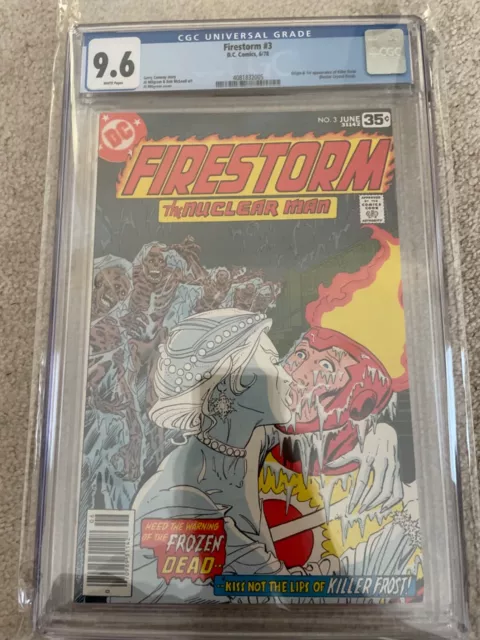 Firestorm 3 Cgc 9.6 White Pages 1978 1st Crystal Killer Frost