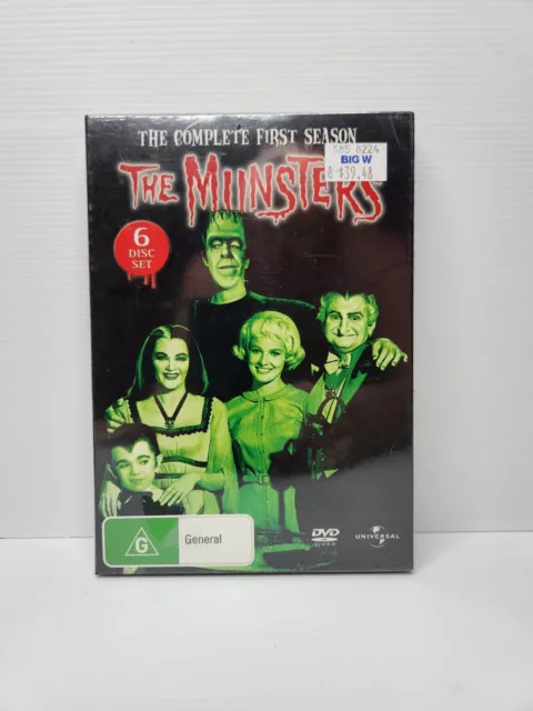 The Munsters Complete Season 1 DVD 6 Disc  1964 Region 4 Sealed Comedy TV Series