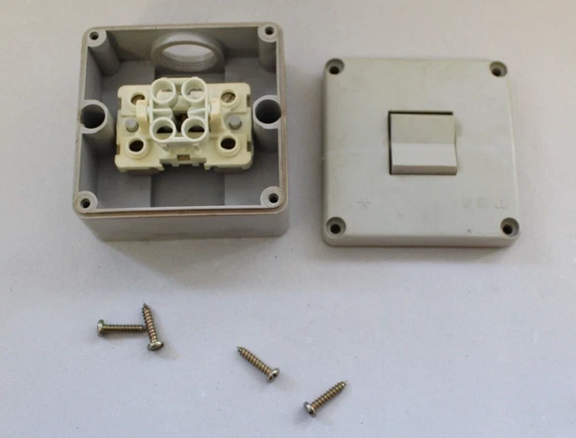 2er-Set Doppel-Kippschalter Abdeckungen - Antik Messing Mit Perlenrand, Metall
