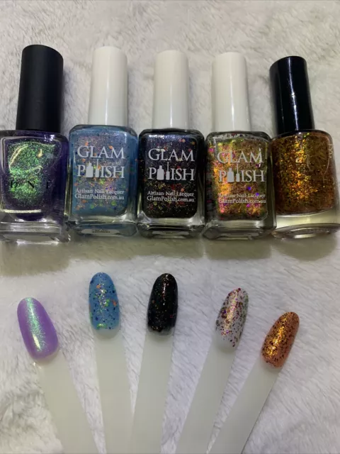 5 indie nail polish lot ILNP, Glam Polish And AB Phoenix