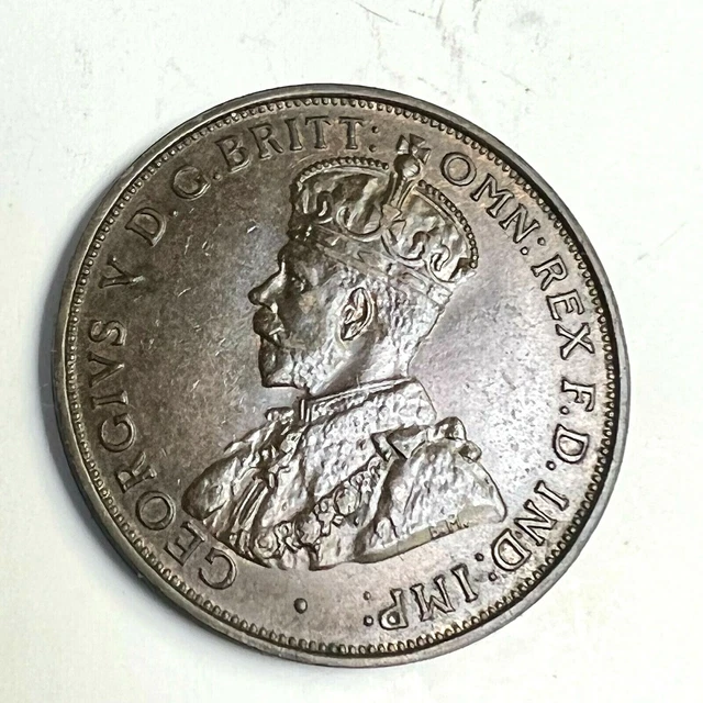 1923 JERSEY 1/12 Shilling (Penny), George V, KM#12, AU+ 1923 JERSEY 1/12 Shilling (Penny), George V, KM#12, AU+