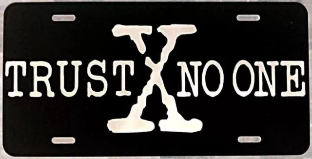 X-files Inspired Trust No One car tag license plate!