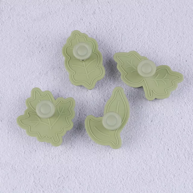 4tlg/Set Zum Selbermachen Backform Blattform 3D Keksausstecher Keksformen Küchenwerkzeug Sn