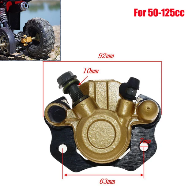 Motorcycle ATV Bike Rear Brake Caliper Lower Pump Left For 50-125cc Golden Part