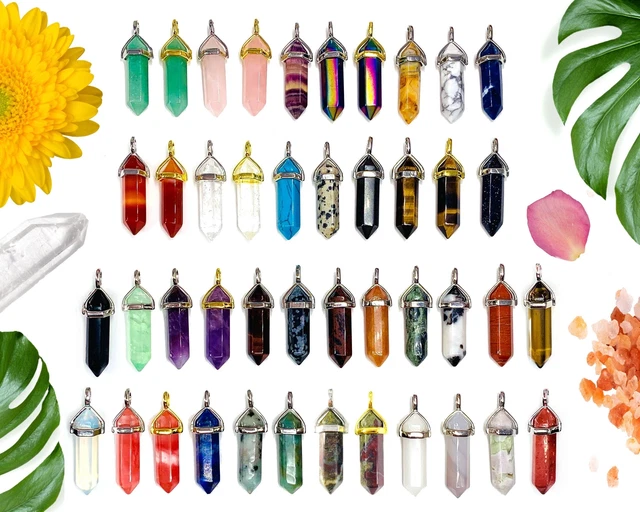 Healing Crystal Pendant Necklace | Wholesale Crystals | 44+ Gem Types