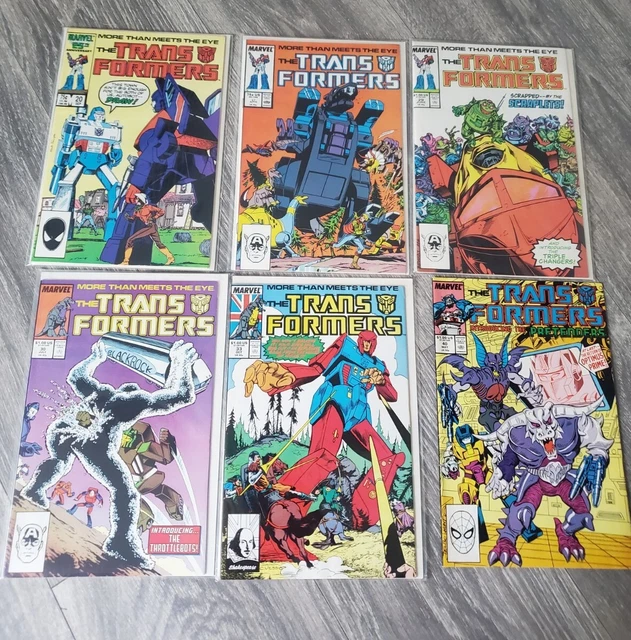 The Transformers Issue Comic Lot 1st Appearance Marvel Comics 1987