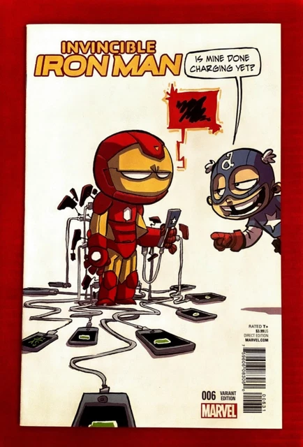 Invincible Iron Man #6 Skottie Young Variant Cover Near Mint Grab Iron Man Today