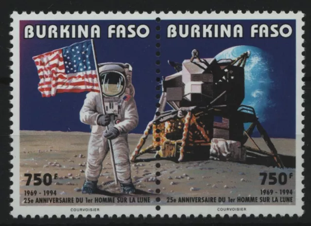 Burkina Faso 1994 - Mi-Nr. 1316-1317 ** - MNH - Raumfahrt / Space