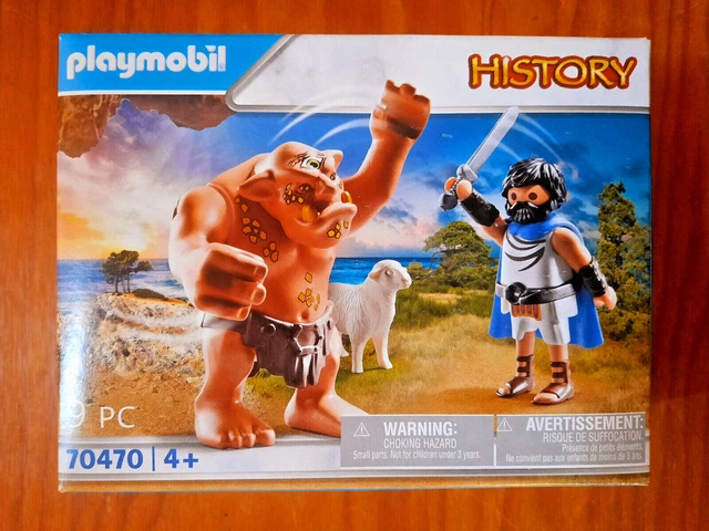 Jeu de construction - PLAYMOBIL - 70470 - Ulysse et Polyphème - 9 pièces - Multicolore - 4 ans