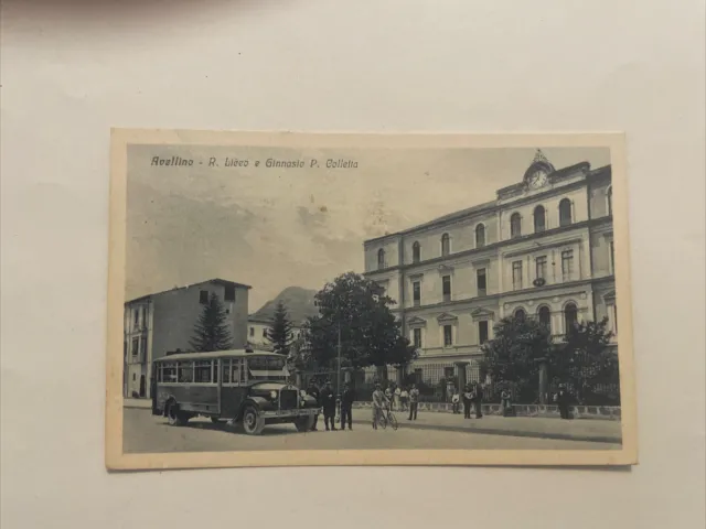 Cartolina Avellino R. Liceo e Ginnasio P. Colletta 1932