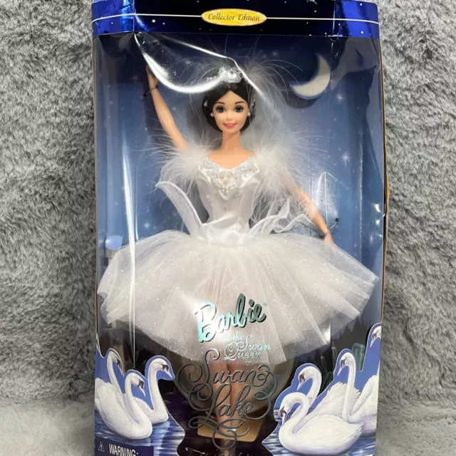 Barbie Swan Lake Queen Classic Ballet Ballerina Brunette in Box Mattel 18509