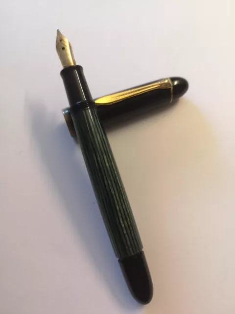 Pelikan 140 #3  alter Kolbenfüller mit 585 Goldfeder Füllhalter funktionstüchtig