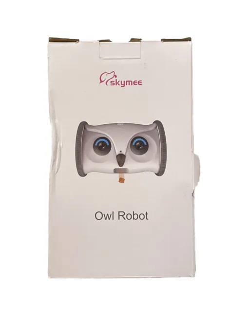 SKYMEE Owl Robot: cámara móvil Full HD para mascotas con dispensador de golosinas juguete interactivo