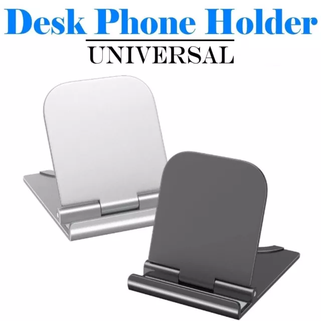 Cell Phone Stand Foldable Desk Holder Mount Dock Cradle for Samsung iPhone iPad