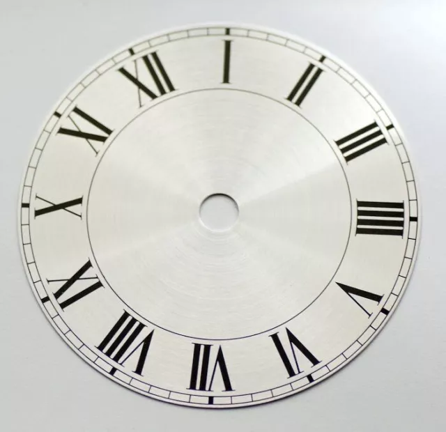 Clock dial 103mm roman numerals on silver background new dials clocks To Clear