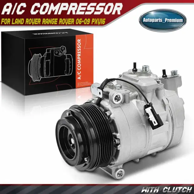 A/C Compressor with Clutch for Land Rover Range Rover 2006 2007 2008 2009 PXV16