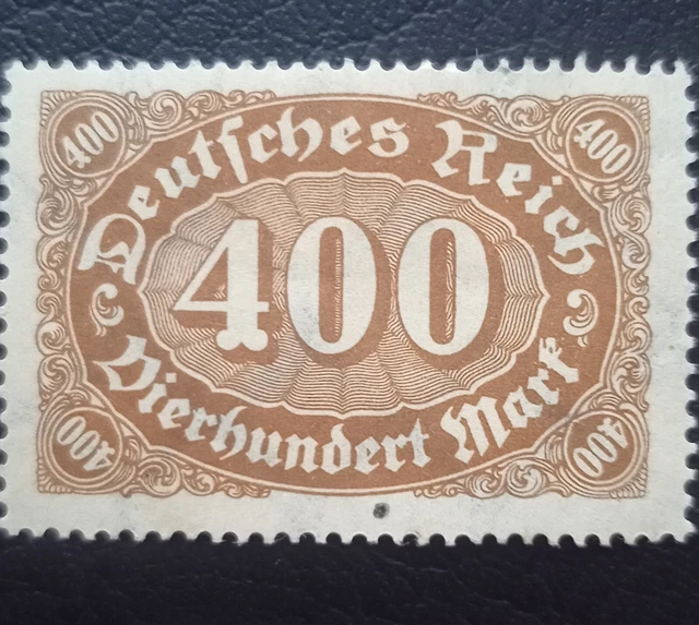 Stamps Germany 1922 High Lot 237 Mi#222 Sc# 159a Olive Brown