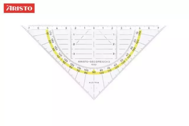 Aristo Geo-Dreieck®, Plexiglas®, 160 mm, glasklar