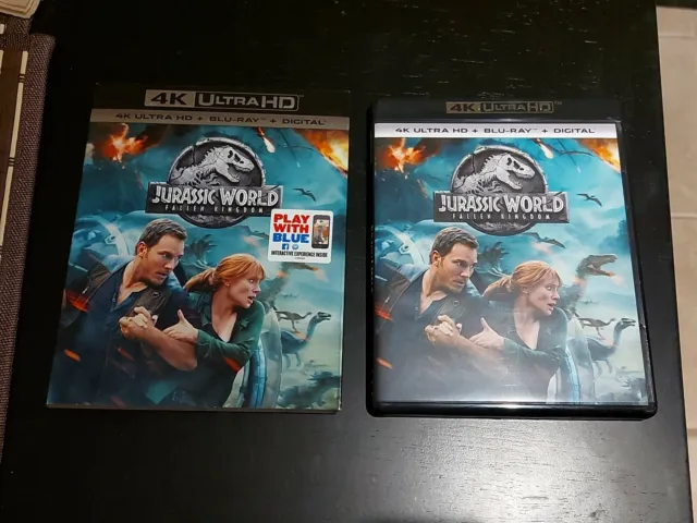 Jurassic World Fallen Kingdom 4K UHD Movie w/slipcover