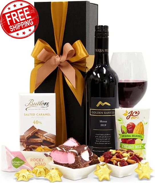 Wine & Chocolate Hamper (Sparkling) - Wine Party Gift Box Hamper for Birthdays,