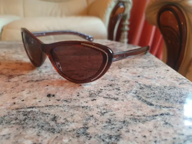 Women's Clear Frame Brown Lens Chunky Square Sunglasses - Size One Size