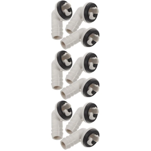 YOSOO Raccord coude pour tuyau de 8 mm avec raccord fileté mle en YOSOO Raccord coude pour tuyau de 8 mm avec raccord fileté mle en