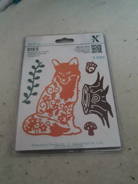 XCut 5 Piece Die Set XCU 503429 - Filigree Fox (Includes Magnetic Sheet)