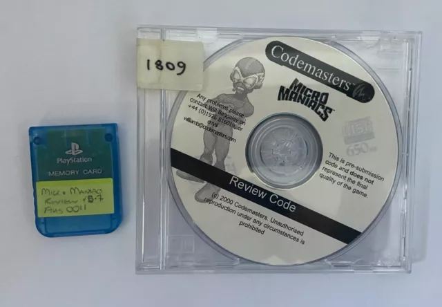 Micro Maniacs Review Version with Dongle - PlayStation PSone 2000 - Codemasters